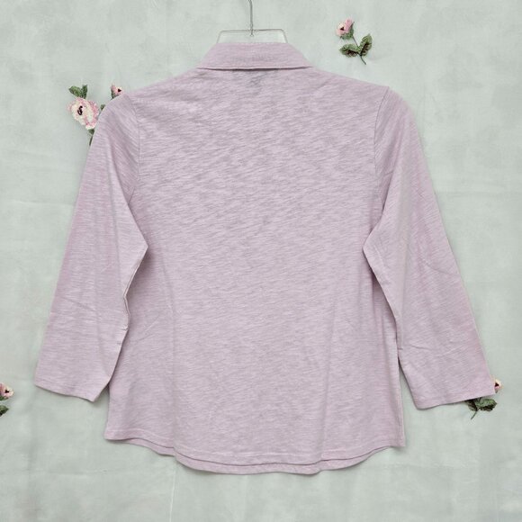 Gloria Vanderbilt* Button-up Long Sleeve Shirt* Color: Soft Peony* Size: M - Picture 5 of 10